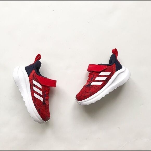 Adidas X Marvel NWOT Spider-Man fortarun  sneakers size 5 - Picture 1 of 8